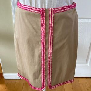 Women’s Etcetera Skirt sz 10 with pretty trim, lined, 2 side pockets, back zip